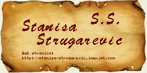 Staniša Strugarević vizit kartica